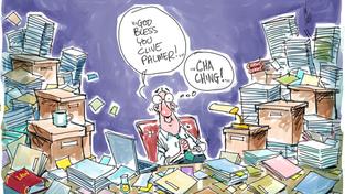 Clive Palmer has had a few entertaining court fights.
Illustration: Don Lindsay